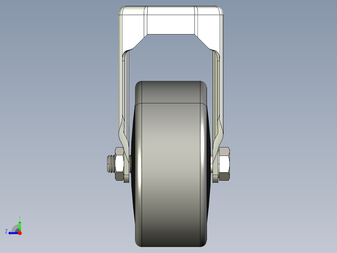 型材-KJN 541242 80MM WHEEL右视图