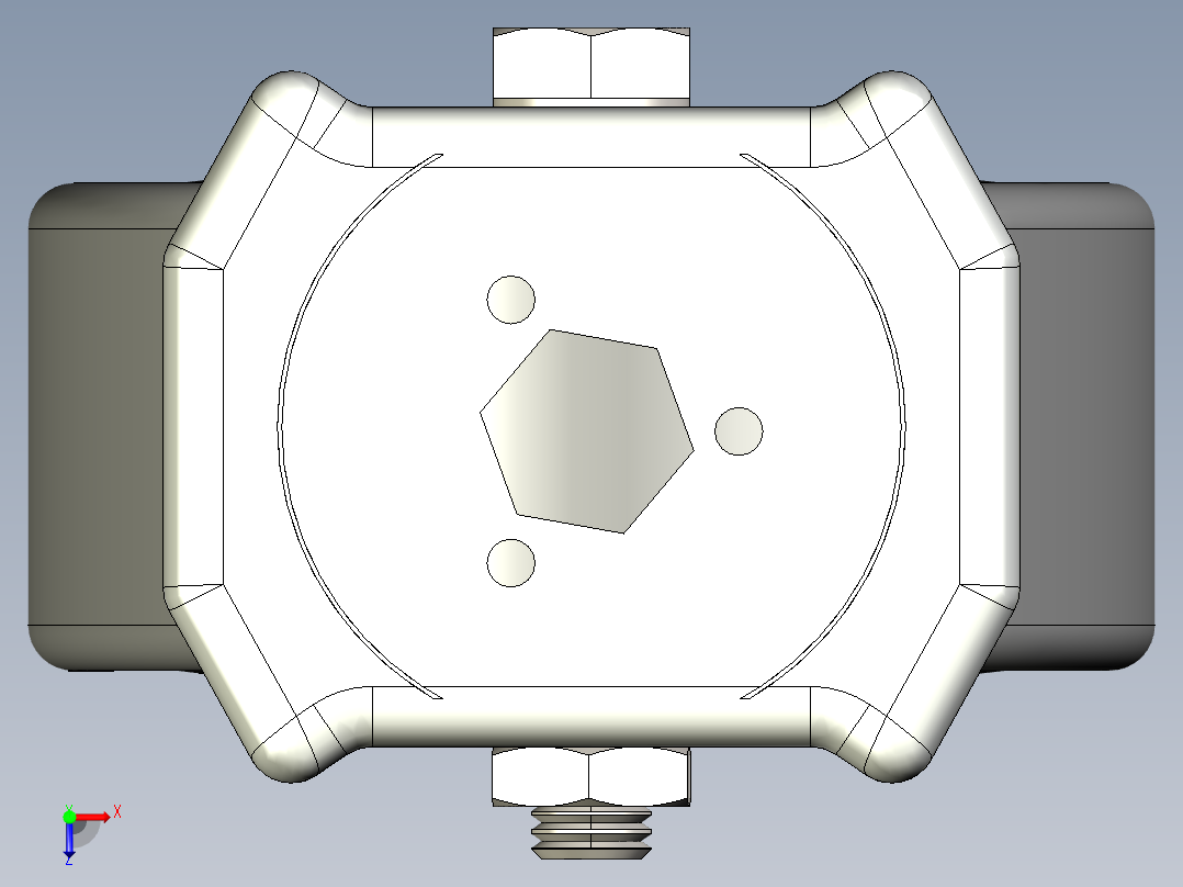 型材-KJN 541242 80MM WHEEL俯视图