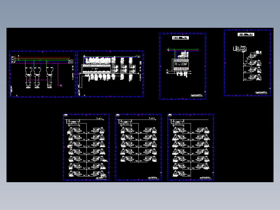 PLC电气接线电路图纸电气毕业设计