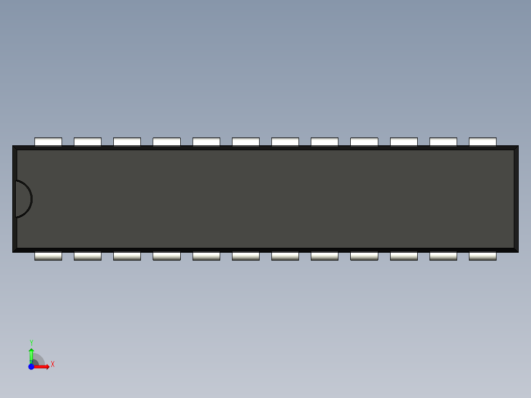 集成电路封装-MS-001AF前视图