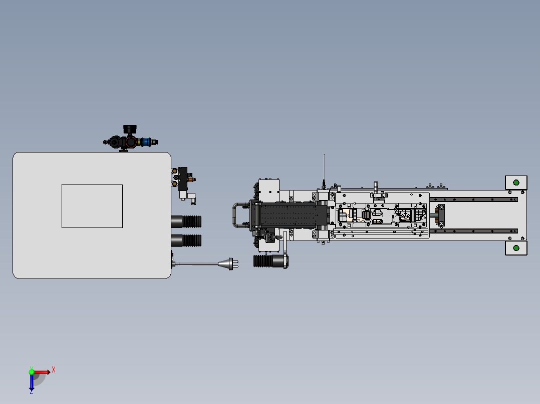 贴石墨片治具俯视图