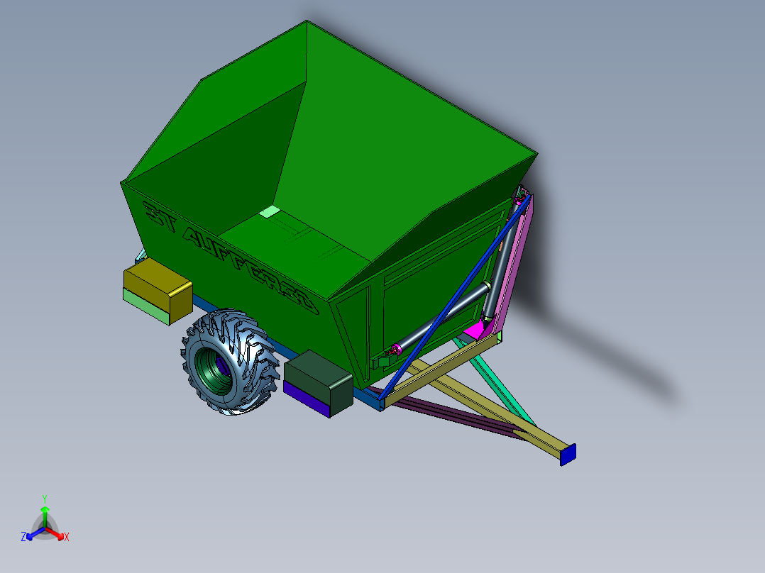 非公路矿用侧翻自卸车