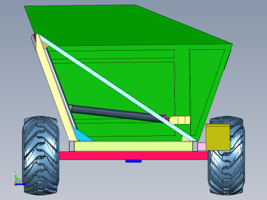 非公路矿用侧翻自卸车左视缩略图