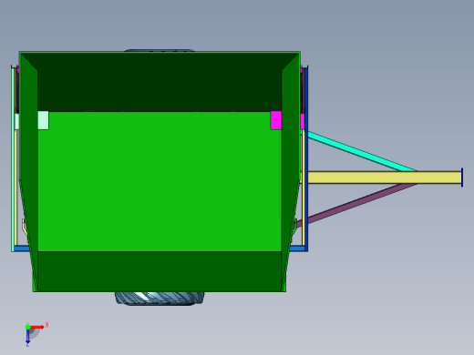 非公路矿用侧翻自卸车俯视缩略图