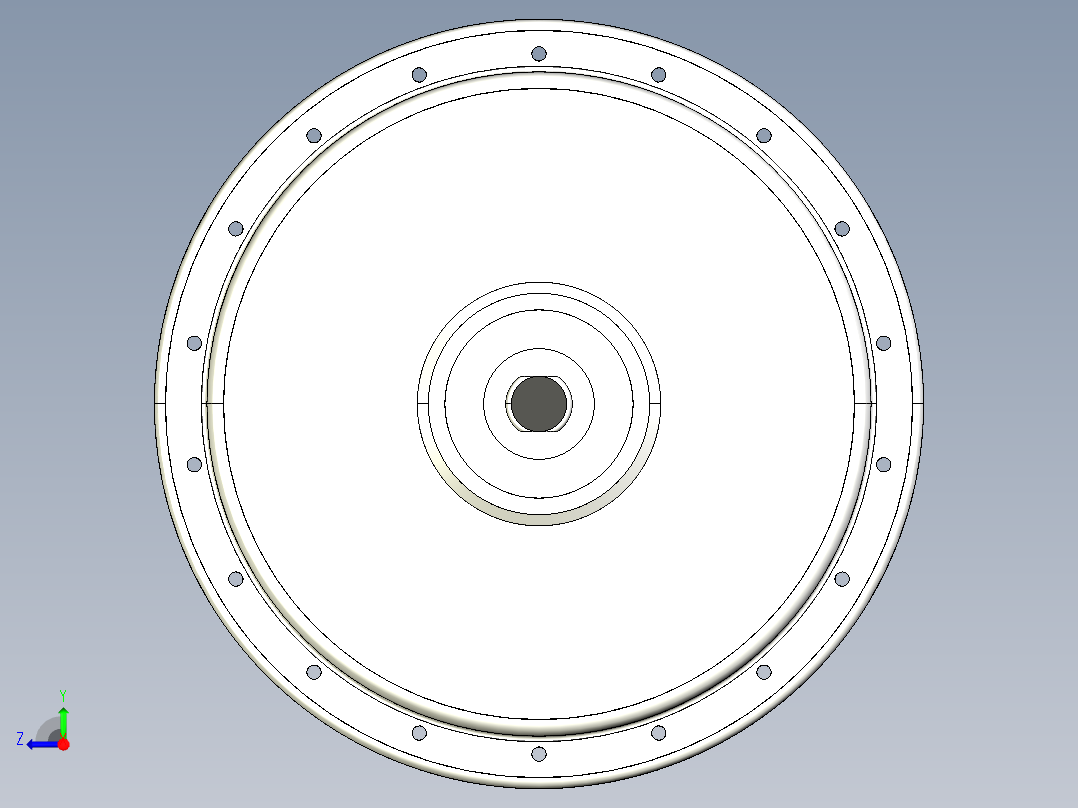 电动自行车BLDC轮毂电机--IGS SW右视图