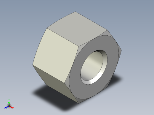 螺母-Nut_M12-15-22-15-15.stp正等轴测缩略图