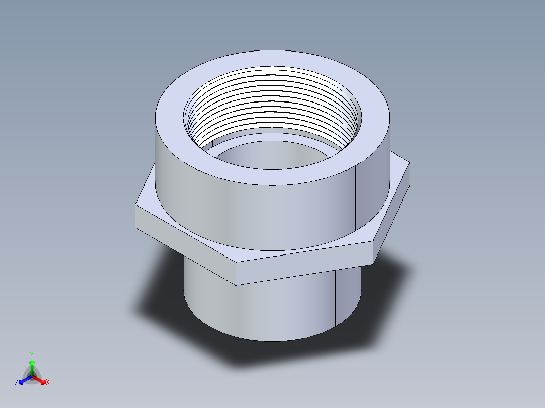 聚氯乙烯配件31-Sch80_PVC-Brass_SPIGxFPT_878-020BR_2in主视图