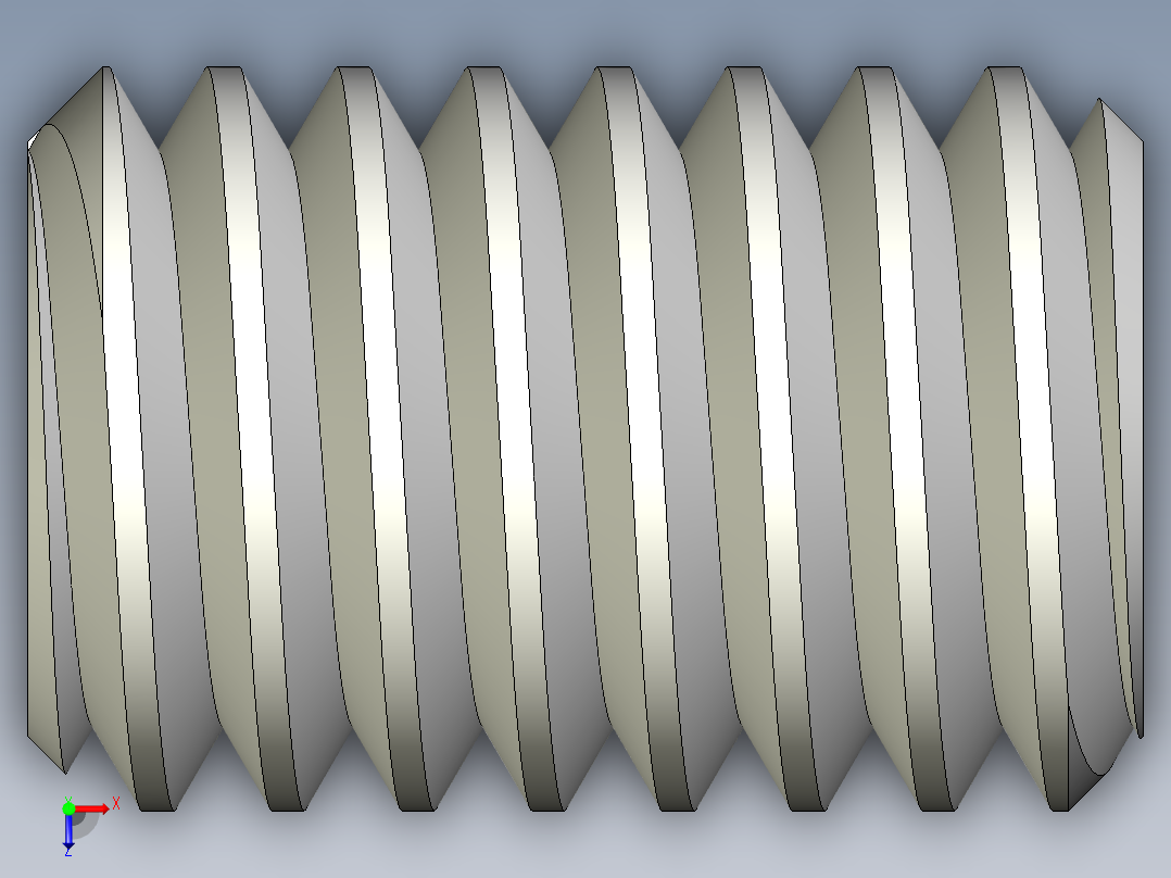 DIN 913-ISO 4026 固定螺钉-M4 L=6.STEP俯视图