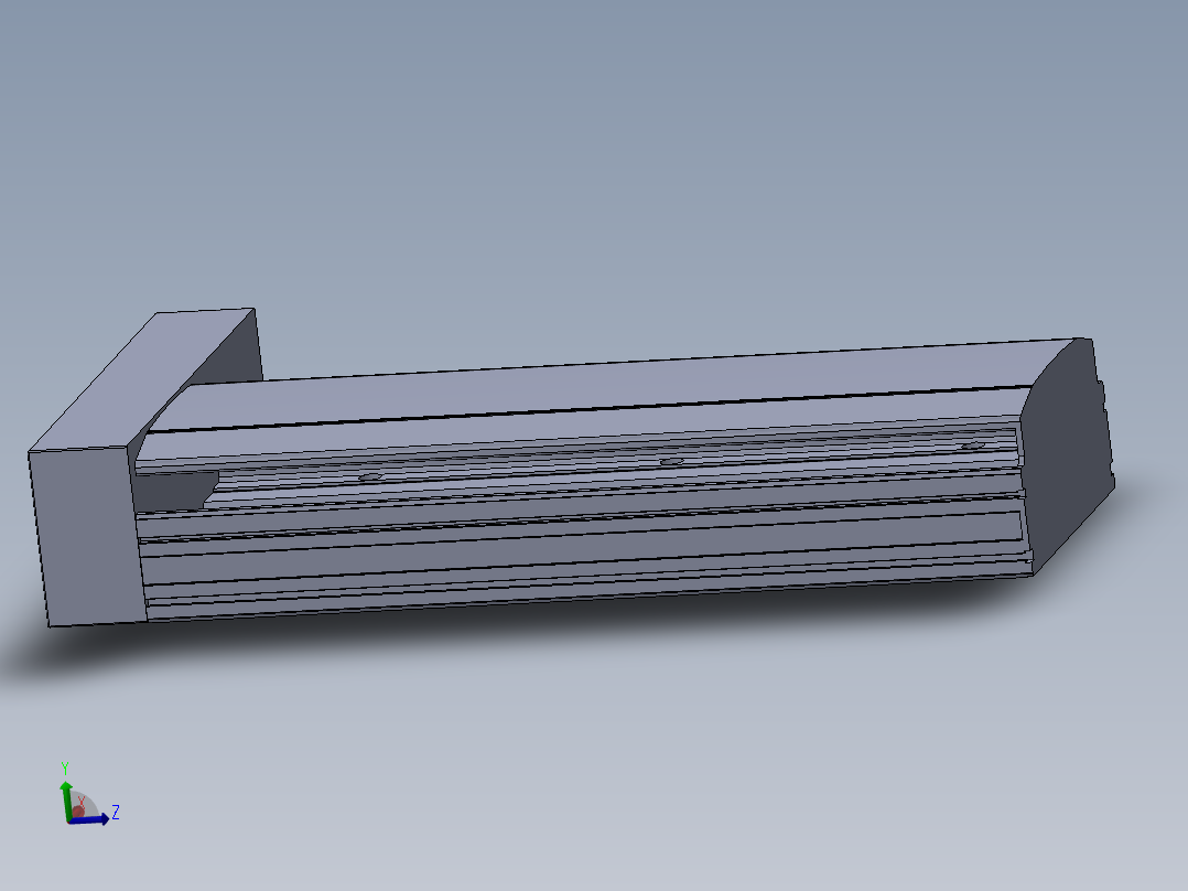 直线模组LHA22-1-可变-R设计图纸主视图