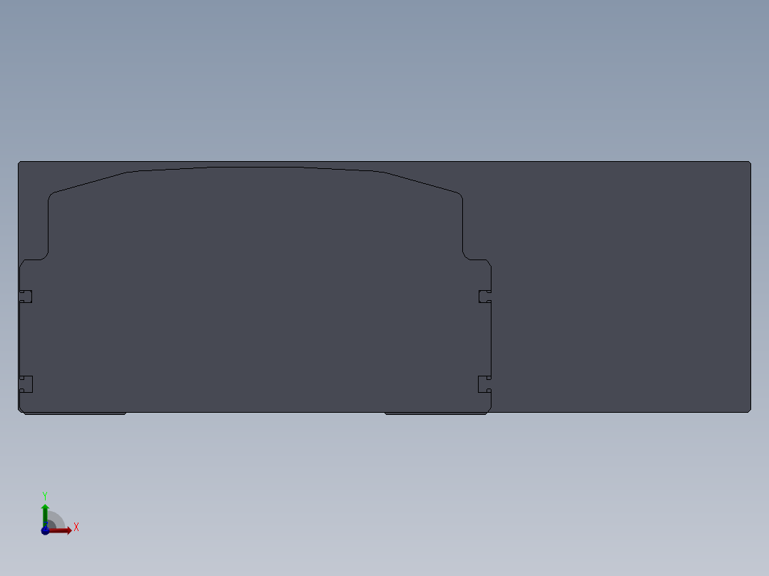 直线模组LHA22-1-可变-R设计图纸前视图