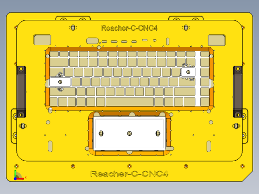 REACHER-C-笔记本CNC工装夹具三维模型cnc4-0603前视缩略图