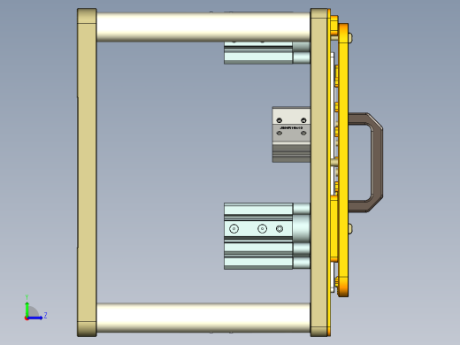 REACHER-C-笔记本CNC工装夹具三维模型cnc4-0603左视缩略图