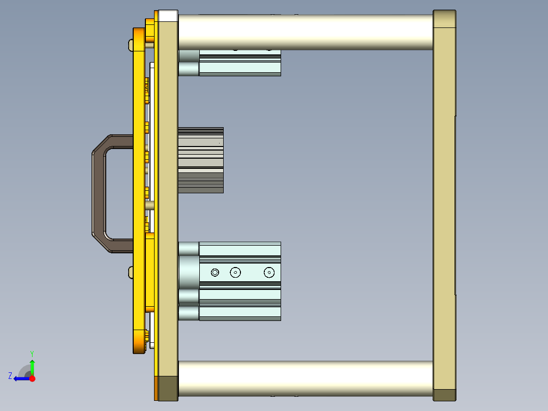 REACHER-C-笔记本CNC工装夹具三维模型cnc4-0603右视图