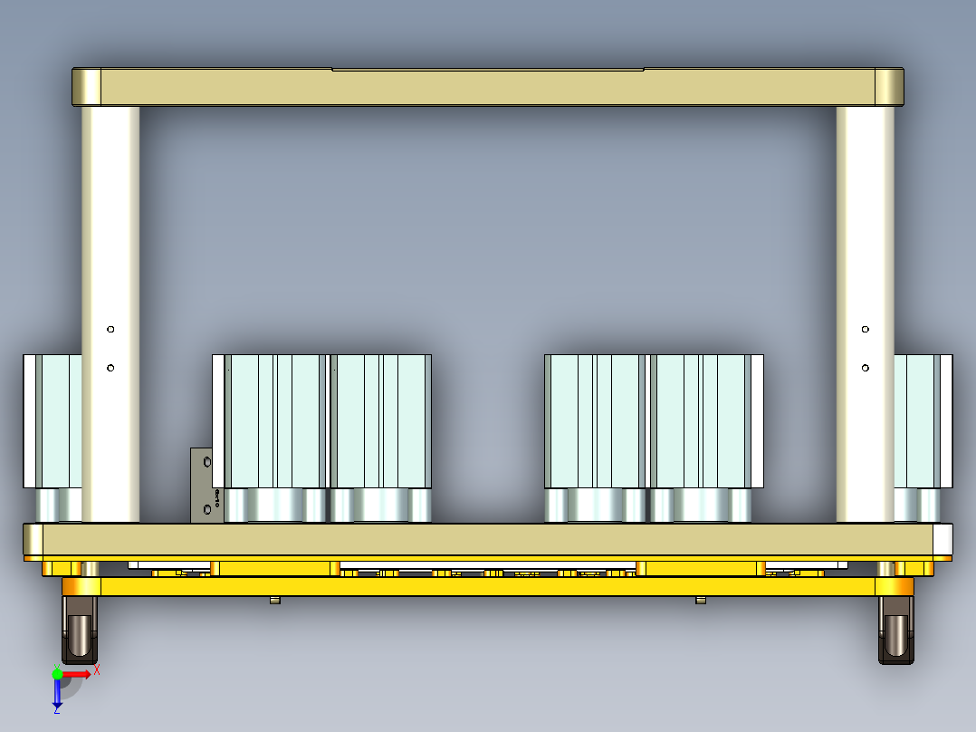 REACHER-C-笔记本CNC工装夹具三维模型cnc4-0603俯视图