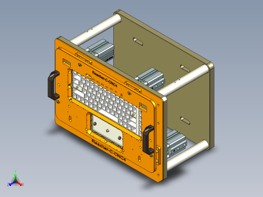 REACHER-C-笔记本CNC工装夹具三维模型cnc4-0603正等轴测缩略图