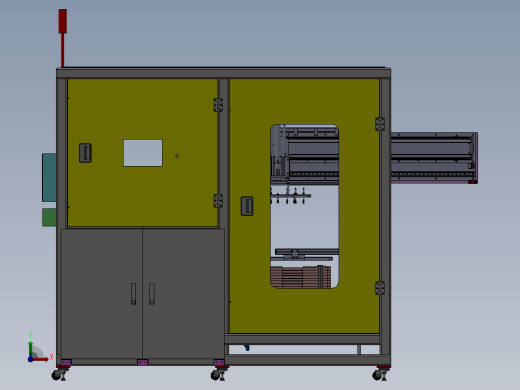 液晶面板Tray盘自动下料设备sw18可编辑前视缩略图