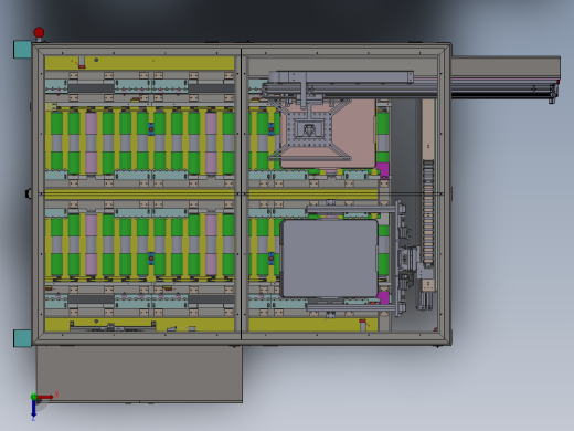 液晶面板Tray盘自动下料设备sw18可编辑俯视缩略图