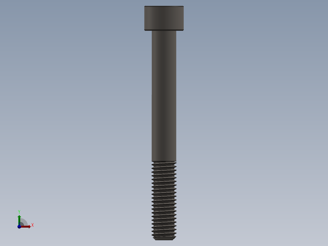 Screw_DIN_912_M10x85_A2.SLDPRT公制内六角螺钉前视图