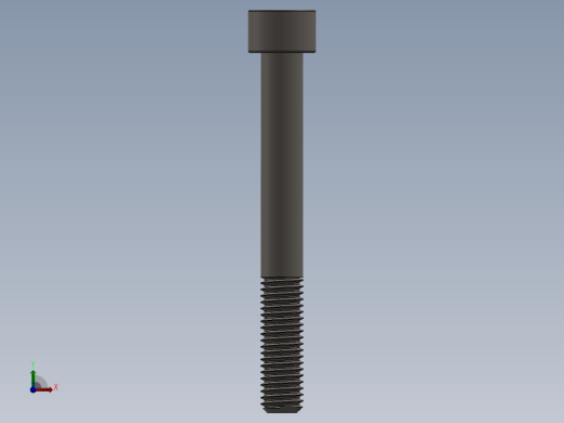Screw_DIN_912_M10x85_A2.SLDPRT公制内六角螺钉前视缩略图
