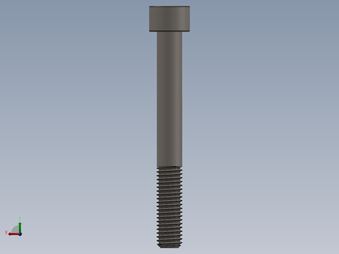 Screw_DIN_912_M10x85_A2.SLDPRT公制内六角螺钉后视图