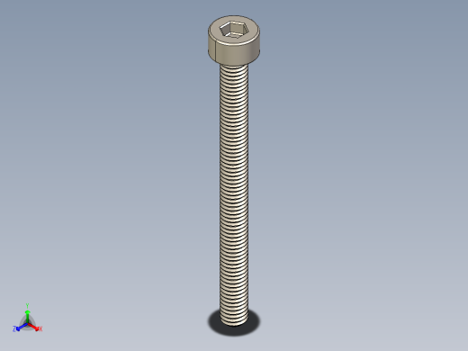 Screw_DIN_912_M3x35F_A2.STEP公制内六角螺钉