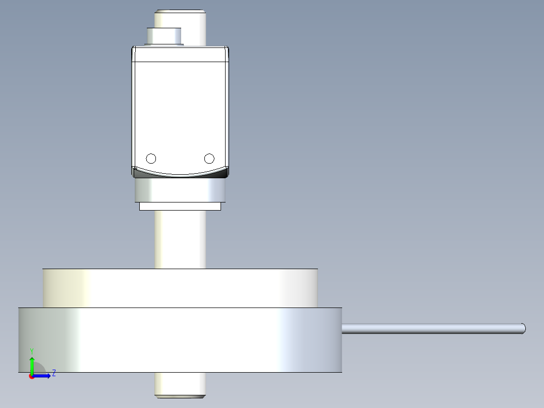 视觉相机与光源左视图