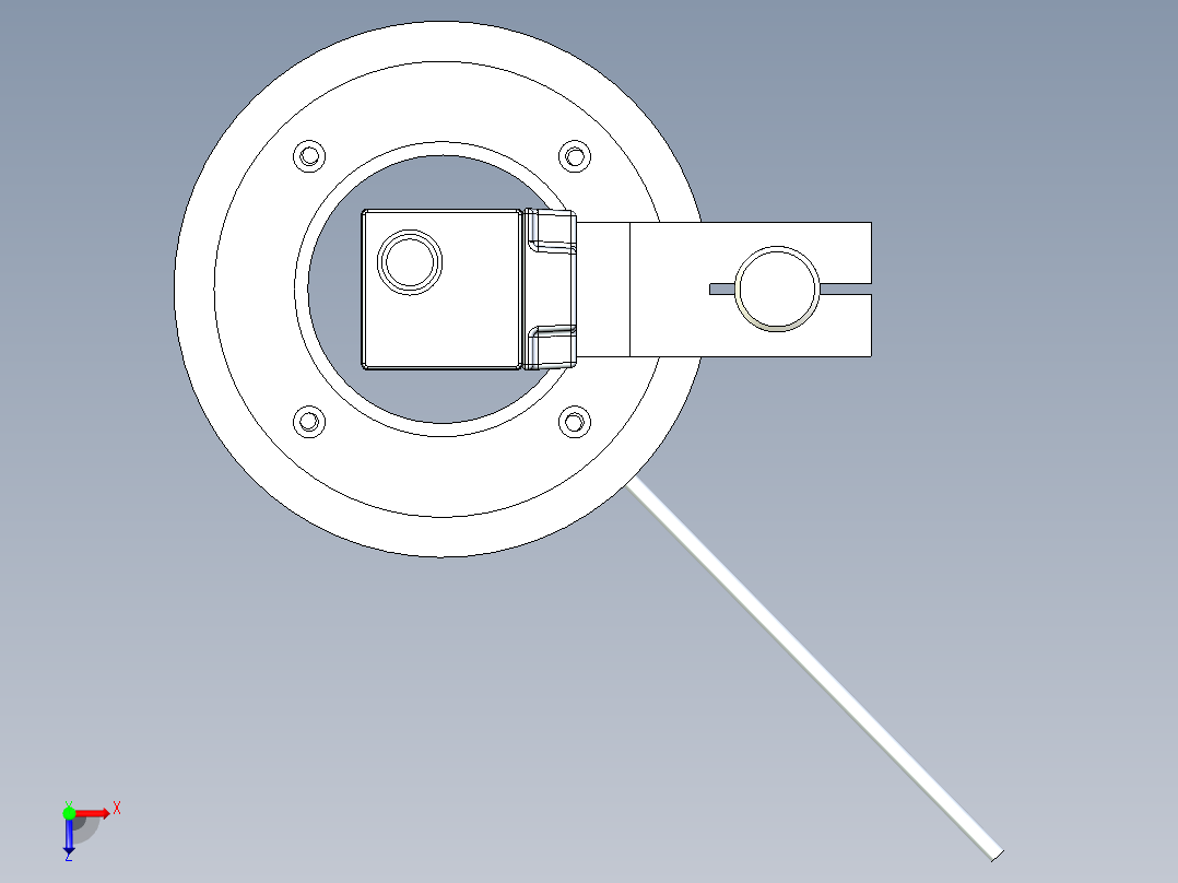 视觉相机与光源俯视图