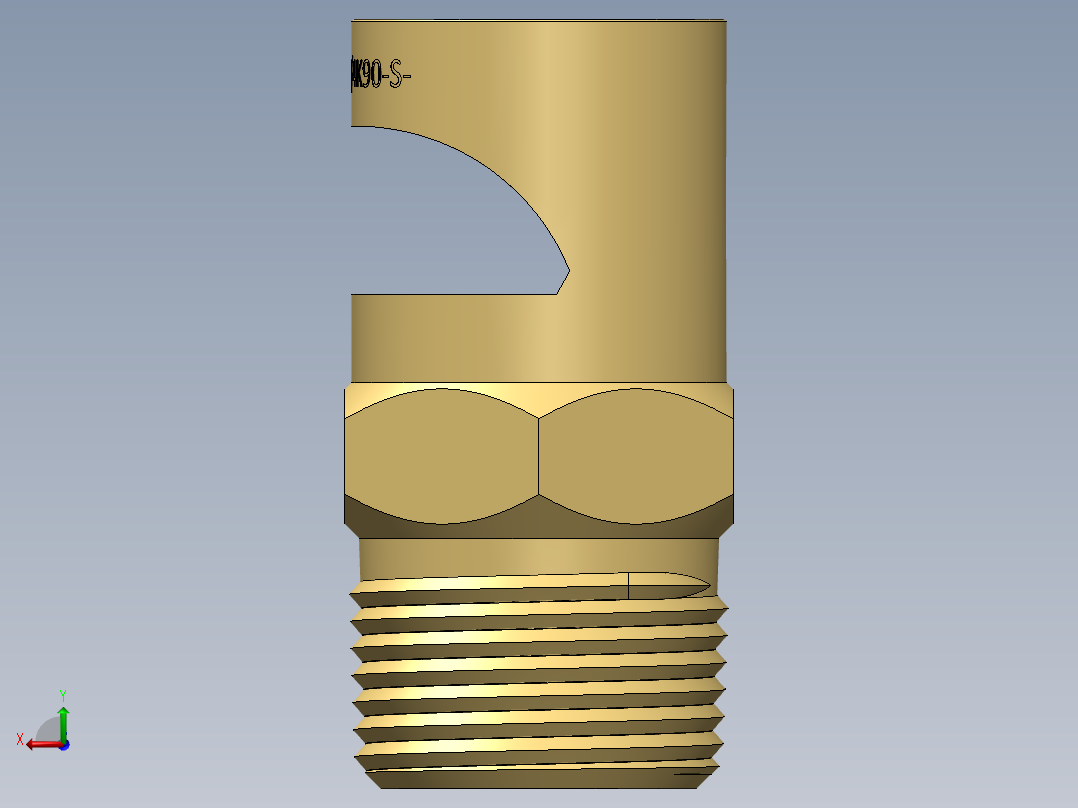 消防系统（FFS）Fuljet喷嘴-黄铜后视图