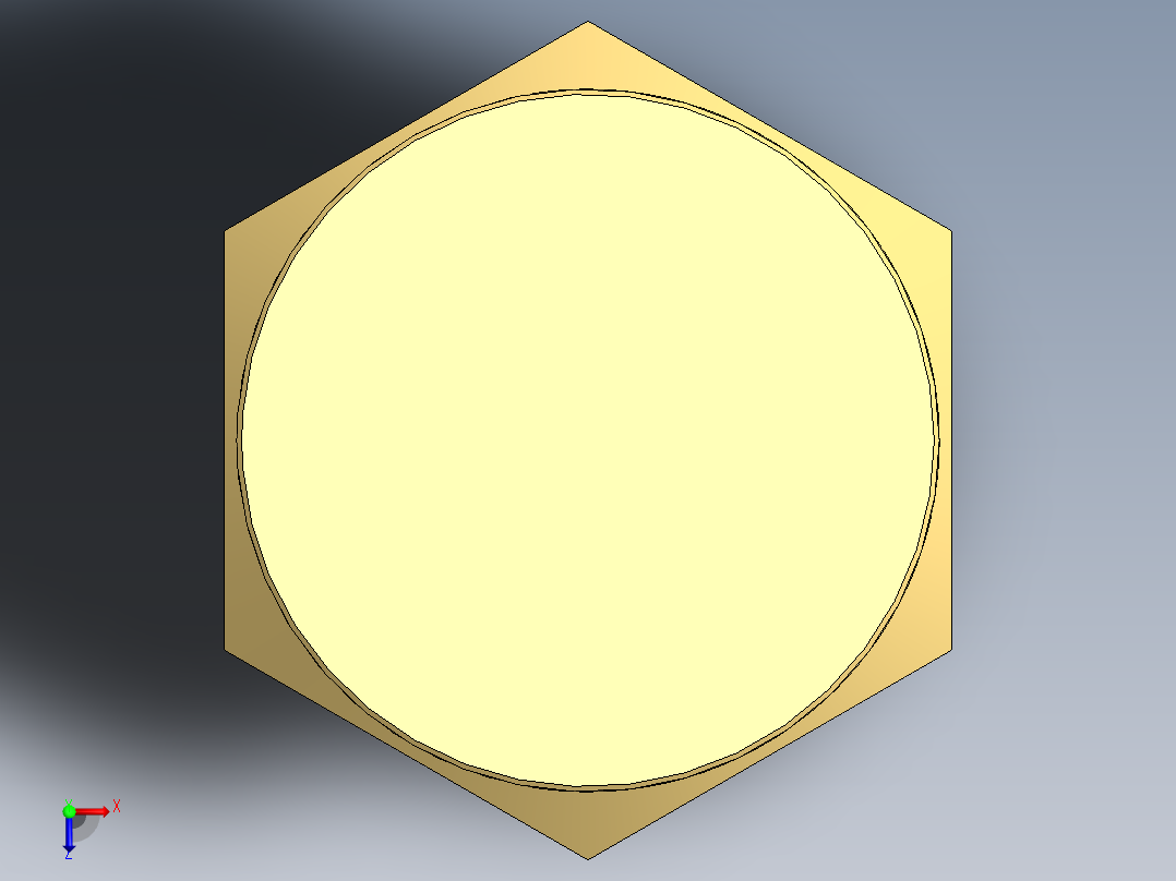 消防系统（FFS）Fuljet喷嘴-黄铜俯视图