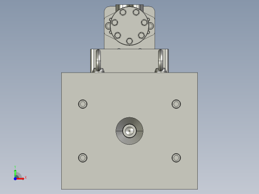 塑料瓶铸吹模具设计前视缩略图
