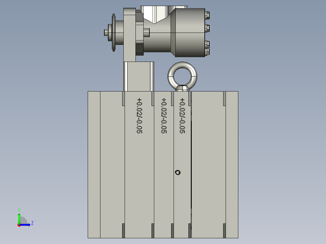 塑料瓶铸吹模具设计左视图