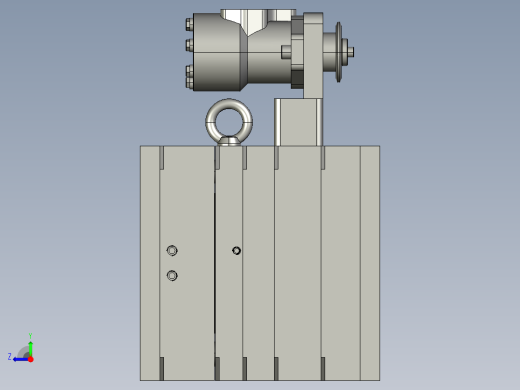 塑料瓶铸吹模具设计右视缩略图