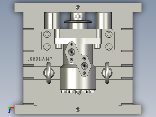 塑料瓶铸吹模具设计俯视缩略图