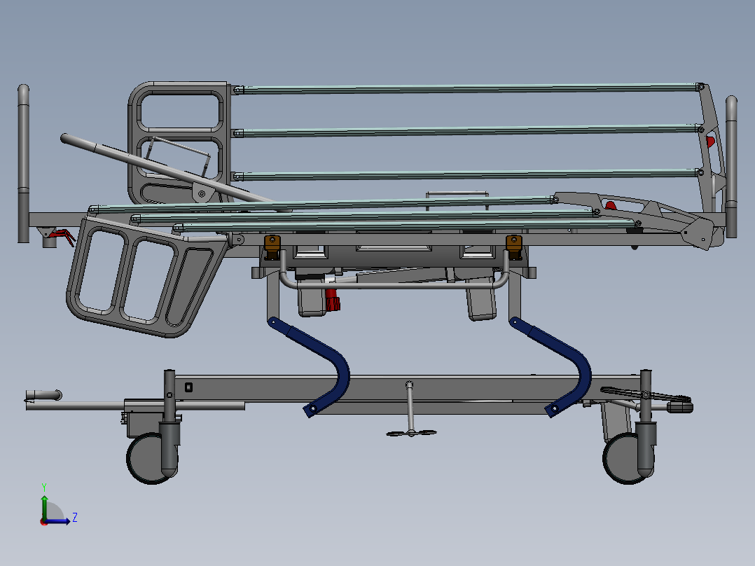 护理床(5)左视图