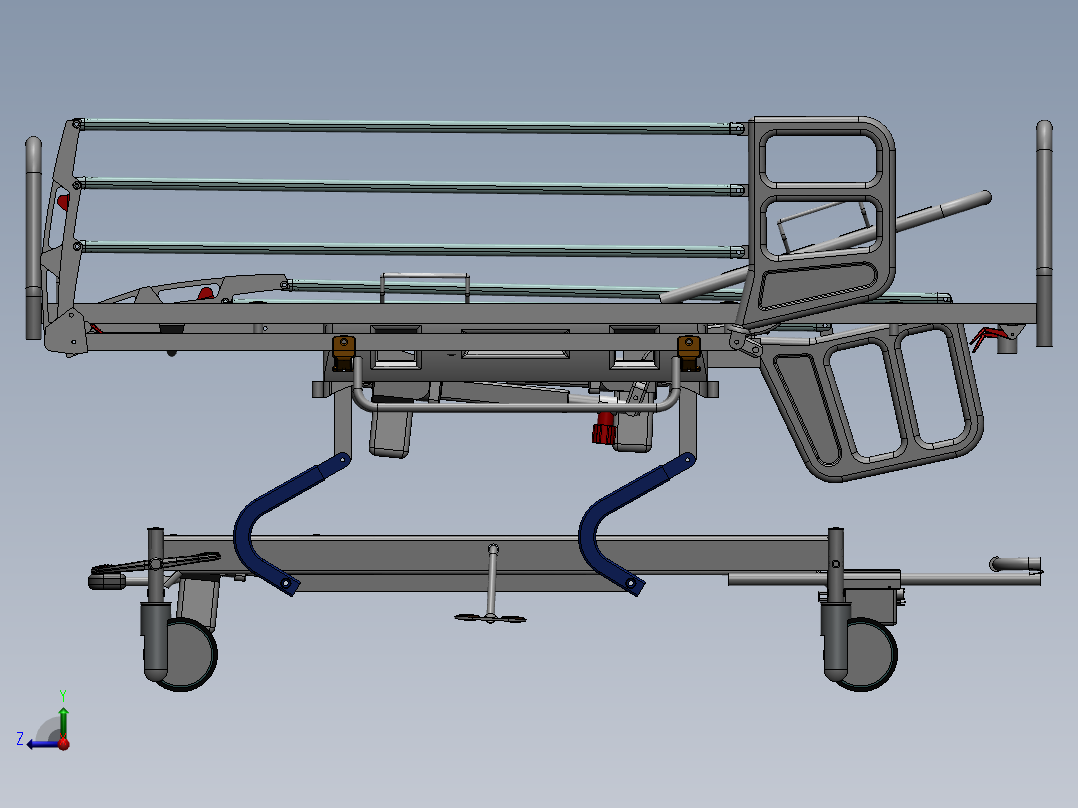 护理床(5)右视图