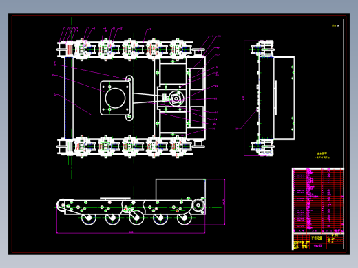履带式搜救机器人基础级载体设计含开题及31张CAD图