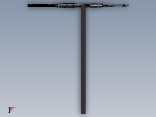 手枪左轮冲锋枪老式狙击步枪设计3D图纸akm-assembled-rifle_akm-1 2 STP IGS SW UG X_T俯视缩略图
