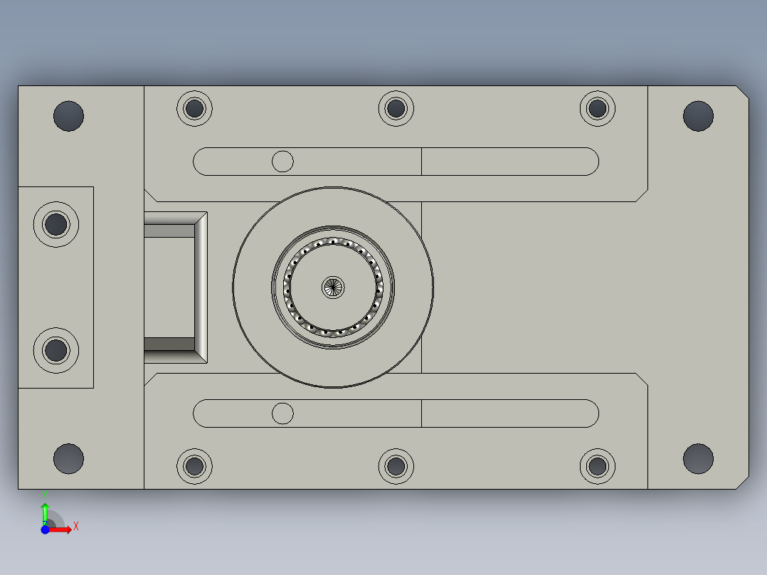 张紧机构前视图