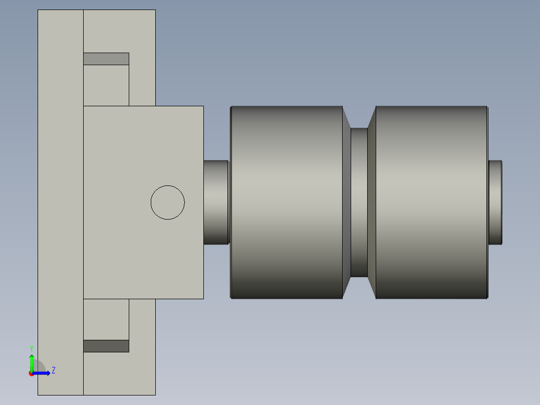 张紧机构左视图