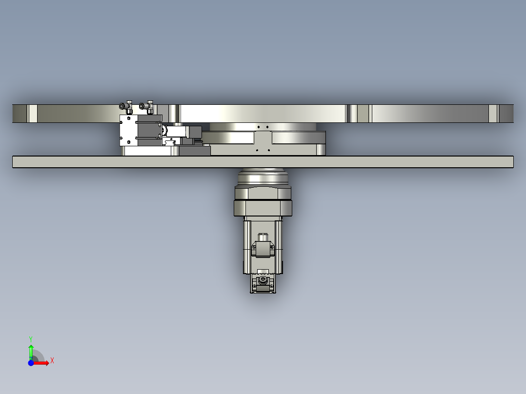 061808-传动齿轮组装转盘前视图