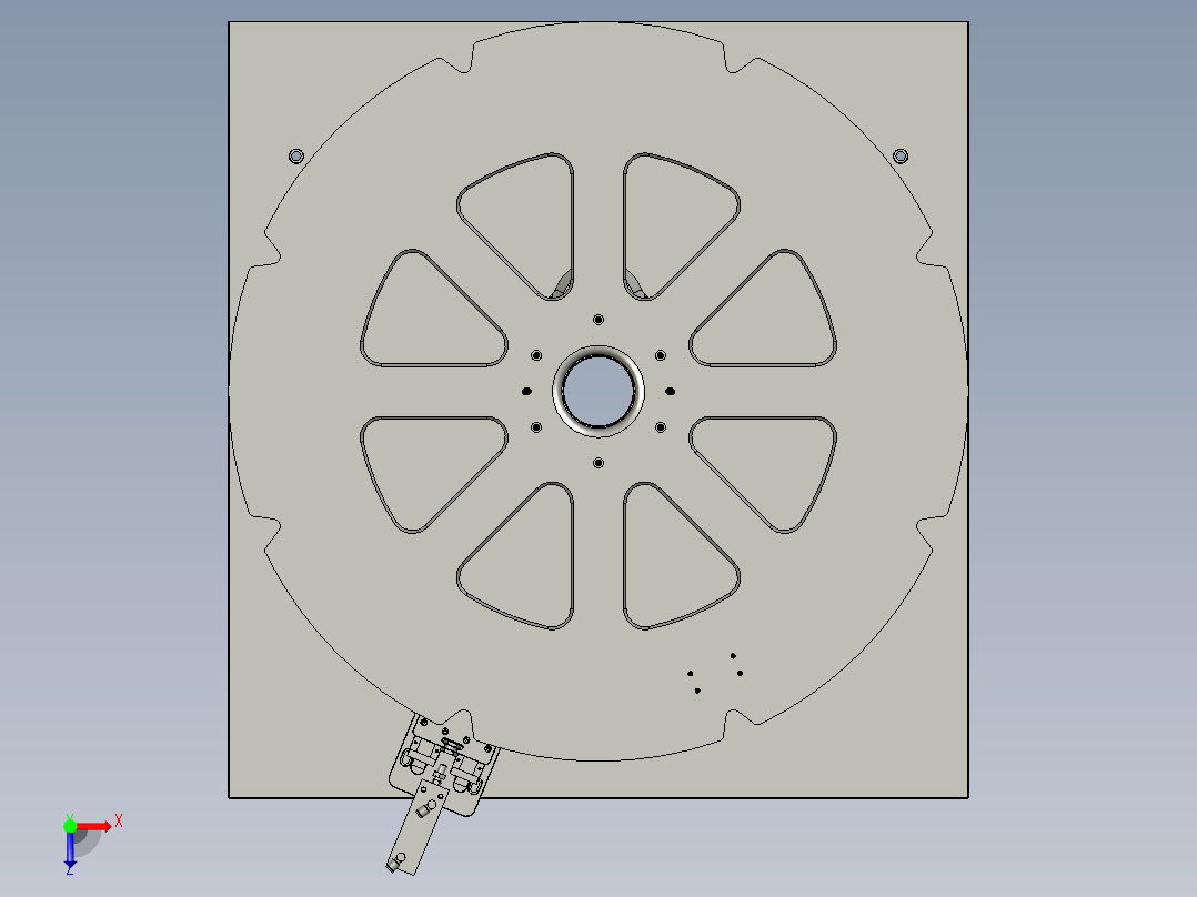 061808-传动齿轮组装转盘俯视图