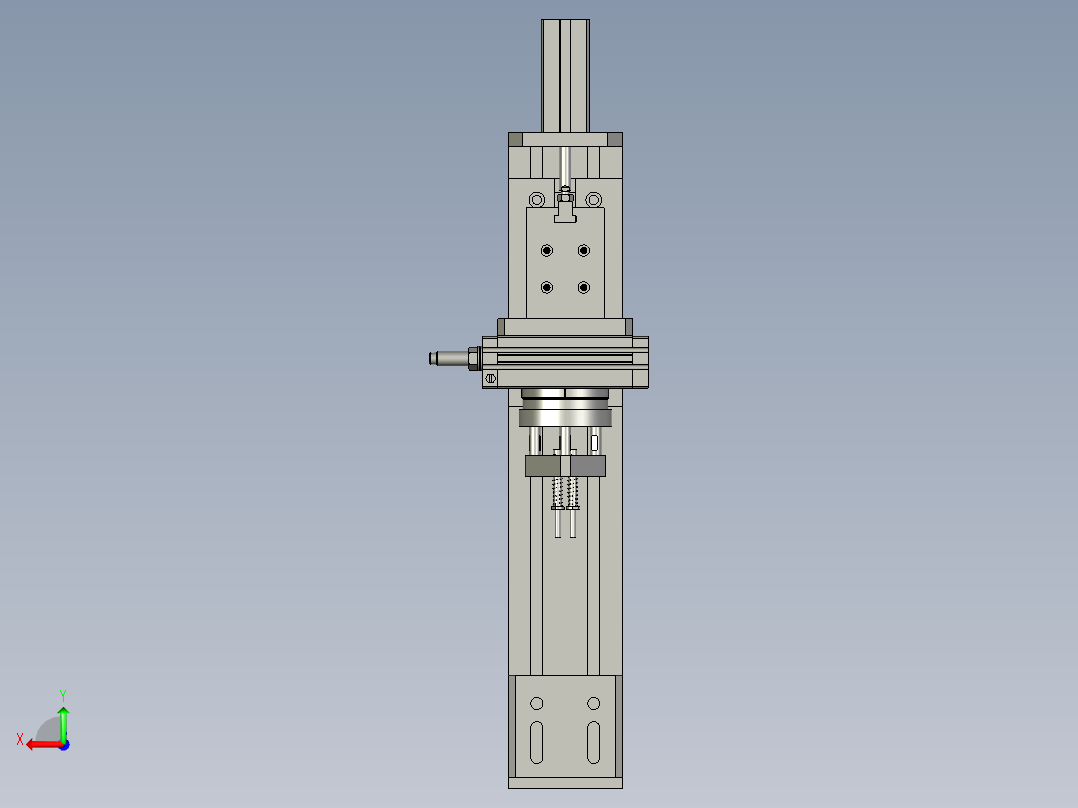 轴套上料后转向部件后视图