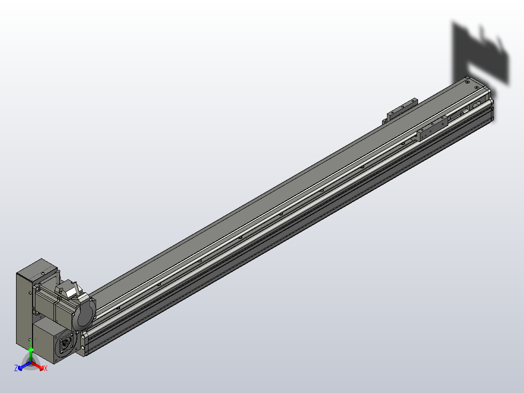MT75BT半封闭皮带滑台[MT75BT.L80.800.LU.P40.C3]主视图
