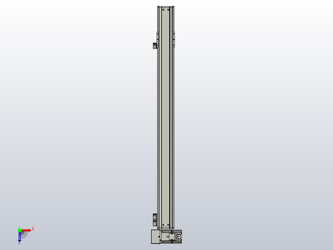 MT75BT半封闭皮带滑台[MT75BT.L80.800.LU.P40.C3]俯视图