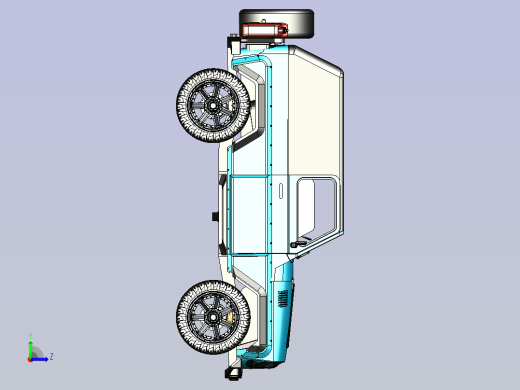 一款军用吉普车3D数模左视缩略图