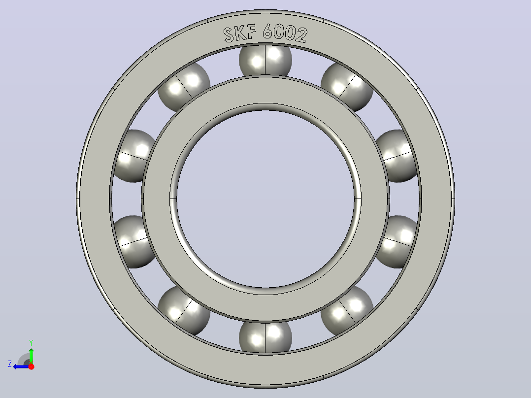 15毫米轴承SKF 6002 (RS 334-1534)右视图