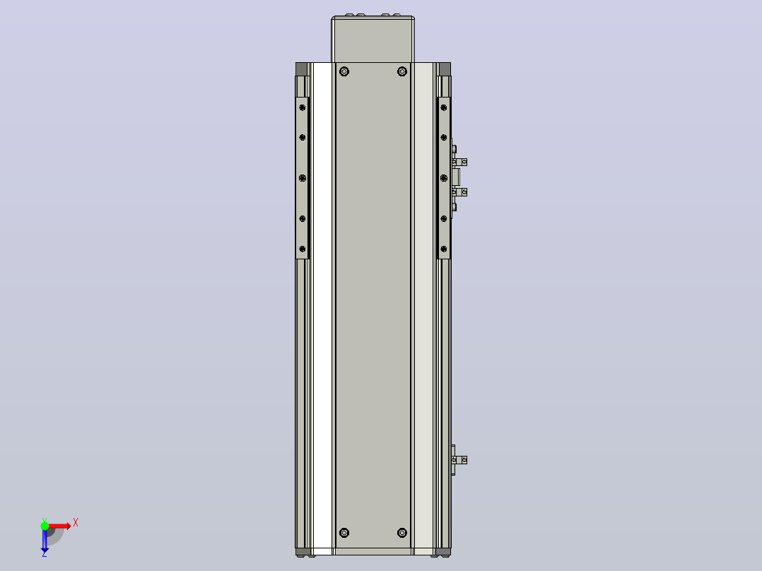 SYS14-200-BM-200W滚珠花健、支撑座、滚珠丝杠、交叉导轨、直线模组.STEP俯视图