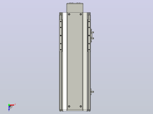 SYS14-200-BM-200W滚珠花健、支撑座、滚珠丝杠、交叉导轨、直线模组.STEP俯视缩略图