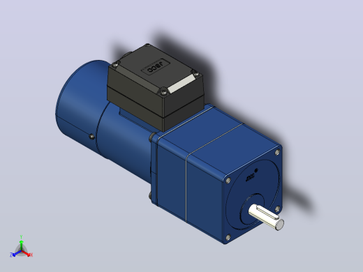 YB电磁制动电机15yb01-1800正等轴测缩略图