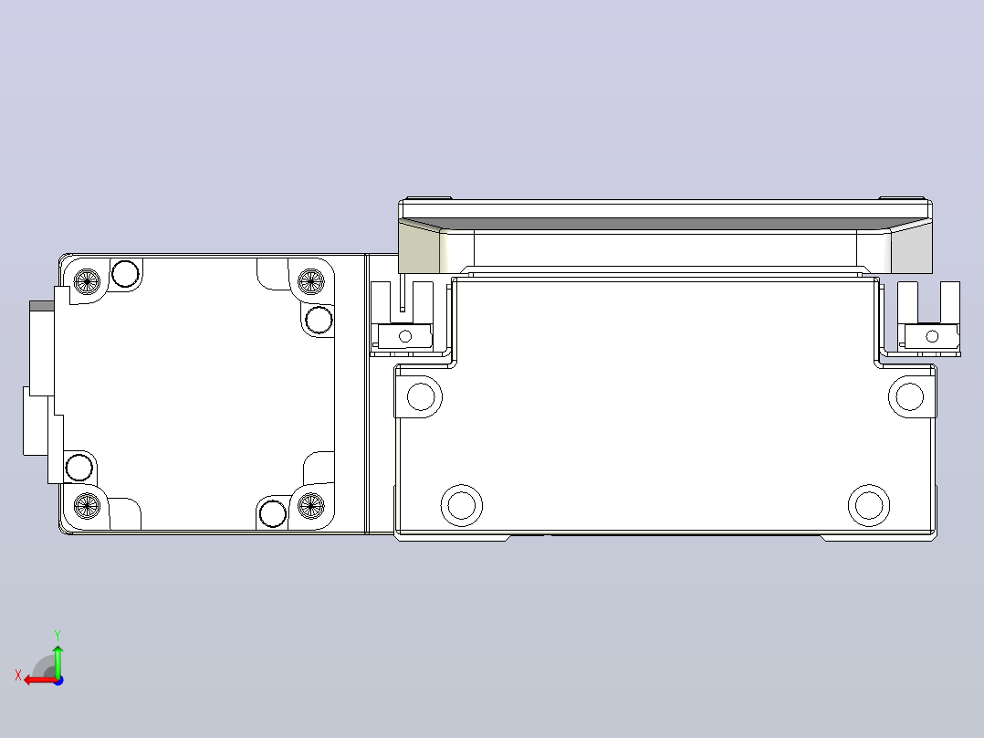 滚珠丝杠直线轴内置导轨TPA-GCR-120-1610C-L50-ML-M40-N3后视图